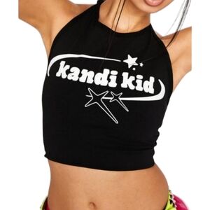 Too Fast Kandi Kid Halter Crop Top